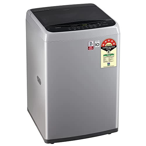 எல்ஜி 7.5 கிலோ 5 ஸ்டார் ஸ்மார்ட் இன்வெர்ட்டர் முழு தானியங்கி டாப் லோட் வாஷிங் மெஷின் (T75SPSF1Z, மிடில் ஃப்ரீ சில்வர், ஸ்மார்ட் க்ளோஸ் டோர்)