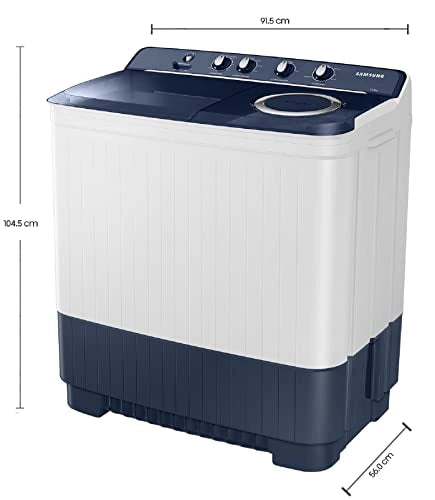 Samsung 11.5 Kg Semi-Automatic Top Loading Washing Machine (WT11A4600LL/TL, Light Gray,Air Turbo Technology)