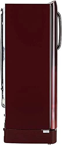 LG 235 L 4 ஸ்டார் இன்வெர்ட்டர் டைரக்ட்-கூல் சிங்கிள் டோர் ரெஃப்ரிஜிரேட்டர் (GL-D241ASCY, ஸ்கார்லெட் சார்ம், டிராயருடன் கூடிய பேஸ் ஸ்டாண்ட்)