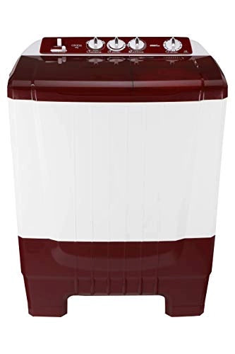 Onida 8.0 kg 5 Star Semi-Automatic Top Loading Washing Machine (S80SCTR, Lava Red)
