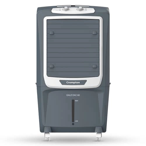 Crompton Gale DAC Desert Air Cooler- 60L, with Honeycomb pads, Grey, (ACGC-GALEDAC60)