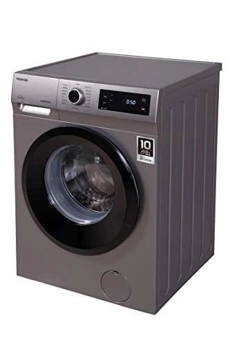 TOSHIBA 7.5 kg Fully -Automatic front loading washing machine (TW-BJ85S2-IND_SILVER)