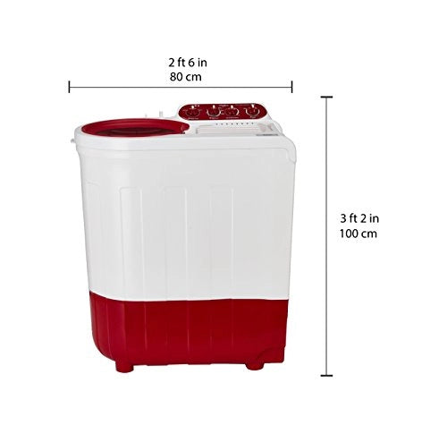 Whirlpool 7 kg Semi-Automatic Top Loading Washing Machine (Ace 7.0 Supreme Plus, Coral Red)