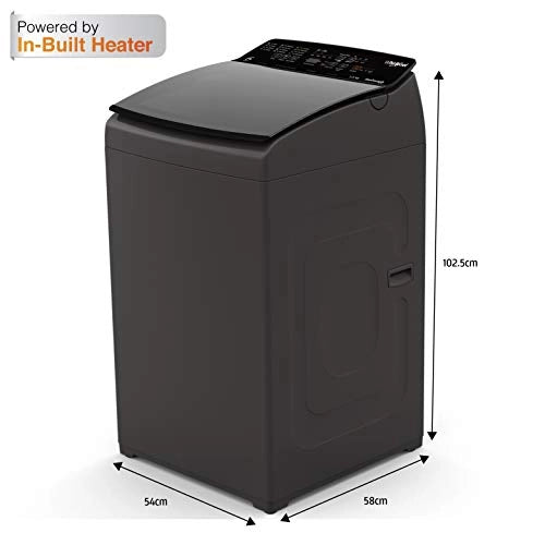 Whirlpool Washing Machine STAINWASH PRO H 7.5, 5 Star, 7.5 Kg, Top Load, In-Built Heater, Grey