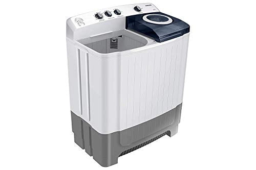 Samsung 8.0 Kg Semi-Automatic 5 Star Top Loading Washing Machine (WT80R4200LG/TL, Light Grey, Royal Blue Lid (Transparent), Hexa Storm Pulsator)