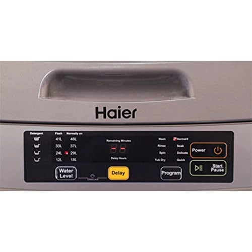 Haier 6.5 kg Top Load Washing Machine (HWM65-707TNZP_Titanium-Grey)