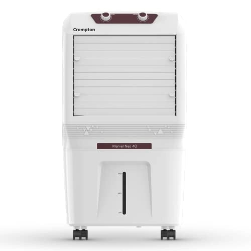 Crompton Marvel Neo Inverter Compatible Portable Desert Air Cooler (40L, White)