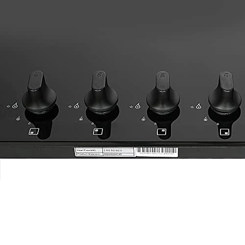 Faber Hob/Hobtop 4 Brass Burner Electric Auto Ignition, Glass Top (HOB ULTIMA PLUS HT904 CRS BR CI AI) - Black, 90 cm