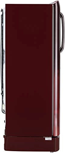 LG 235 L 4 ஸ்டார் இன்வெர்ட்டர் டைரக்ட்-கூல் சிங்கிள் டோர் ரெஃப்ரிஜிரேட்டர் (GL-D241ASCY, ஸ்கார்லெட் சார்ம், டிராயருடன் கூடிய பேஸ் ஸ்டாண்ட்)