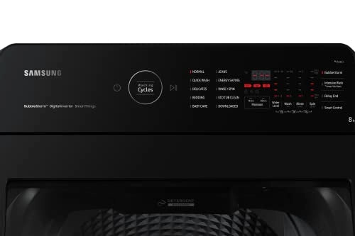 Samsung 8 kg Ecobubble 5 Star Fully Automatic Top Load Washing Machine with Wi-Fi Connectivity (WA80BG4542BD, Dark Grey)