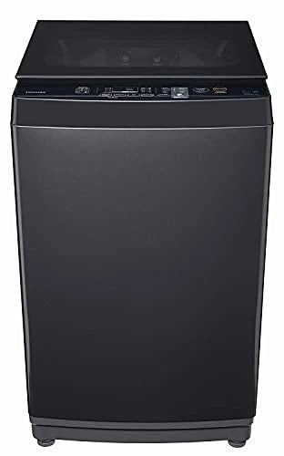 TOSHIBA 8 Kg 5 Star energy rating Inverter Fully Automatic Top Loading Washing Machine (AW-DJ900D-IND, Silver)