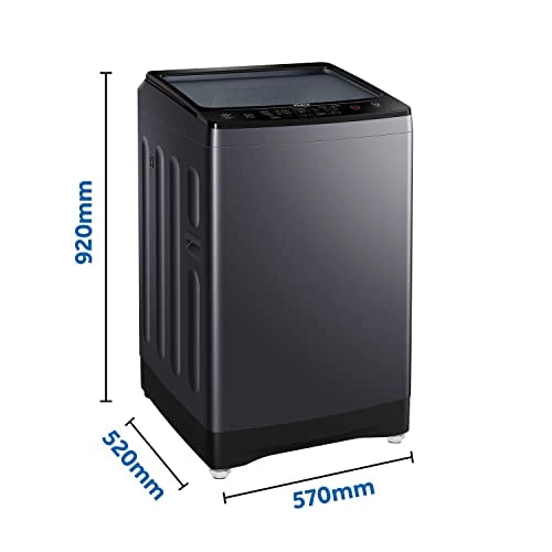 Haier 8 Kg 5 Star Rating Fully Automatic Top Load Washing Machine (HWM80-H826S6, Black)