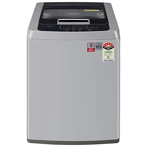 LG 6.5 Kg 5 Star Smart Inverter Fully-Automatic Top Loading Washing Machine (T65SKSF4Z, Middle Free Silver)