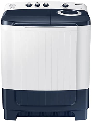 Samsung 8.5 kg 5 Star Semi-Automatic Top Loading Washing Machine (WT85R4000LL/TL, Blue, Air turbo drying)