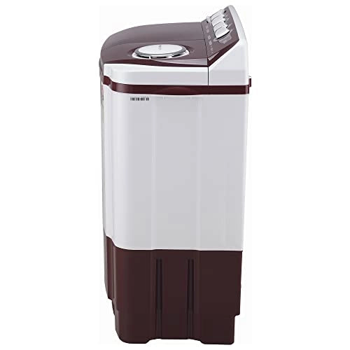 LG 8 Kg 5 Star Semi-Automatic Top Loading Washing Machine (P8030SRAZ, Burgundy, Collar Scrubber)