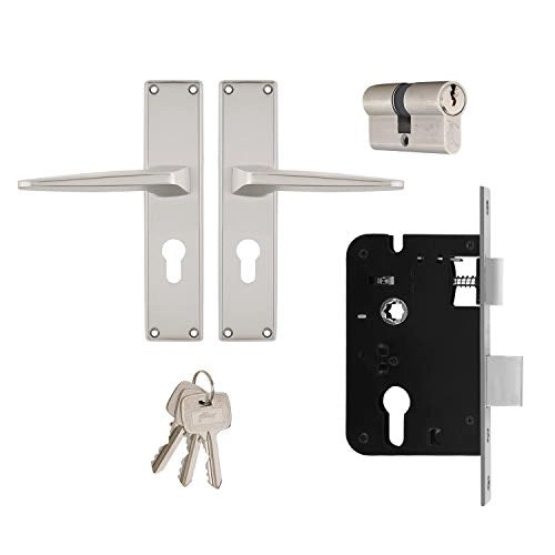Godrej door Locks 240 mm Door Handle set with Lock Body 2C 6059