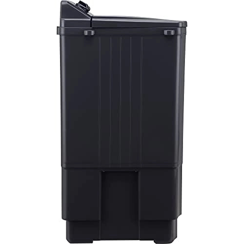 LG 11 கிலோ 5 ஸ்டார் செமி-ஆட்டோமேட்டிக் டாப் லோடிங் வாஷிங் மெஷின் (P1155SKAZ, மிடில் பிளாக், ரோலர் ஜெட் பல்சேட்டர்), பெரியது