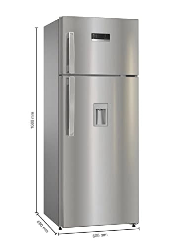 Bosch 290L 4Star Inverter Frost Free Double Door Refrigerator,Convertible (CTC29S04DI, Sparkly Steel)