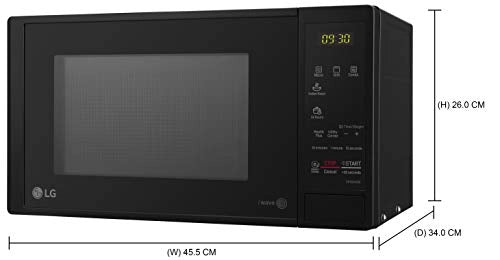 LG 20 L Grill Microwave Oven MH2044DB, Black