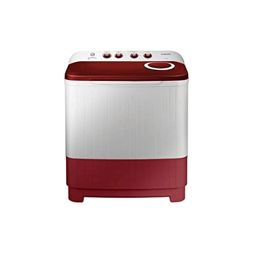 Samsung 7.5 Top Load Washing Machine (WT75M3000RR/TL_ Light Gray with Red Base)