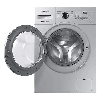 Samsung 6.5 Kg 5 Star Fully-Automatic Inverter Front Loading Washing Machine with Hygiene Steam (WW65R20GLSS/TL, Silver)