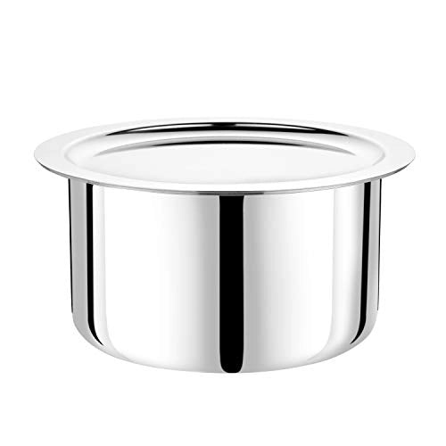 DONIV Titanium Triply Stainless Steel Tope with Cover, Induction Friendly - 900ml