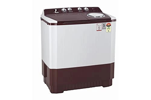 எல்ஜி 9 கிலோ 5 ஸ்டார் செமி-ஆட்டோமேட்டிக் டாப் லோடிங் வாஷிங் மெஷின் (P9041SRAZ, பர்கண்டி)