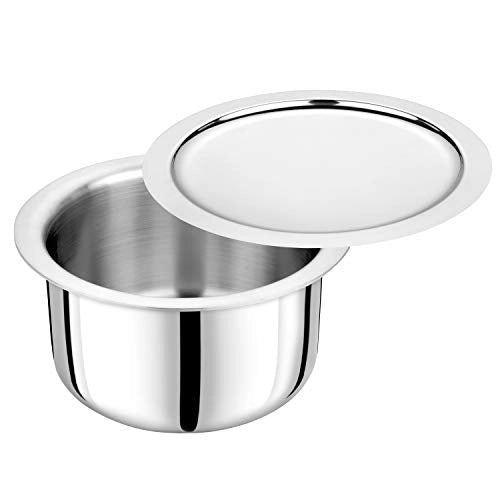 DONIV Titanium Triply Stainless Steel Tope with Cover, Induction Friendly - 4600ml