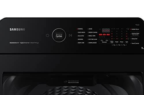 Samsung 9 Kg WiFi Enabled Inverter 5 Star Fully-Automatic Top Load Ecobubble Washing Machine (WA90BG4542BDTL, Dark Gray)