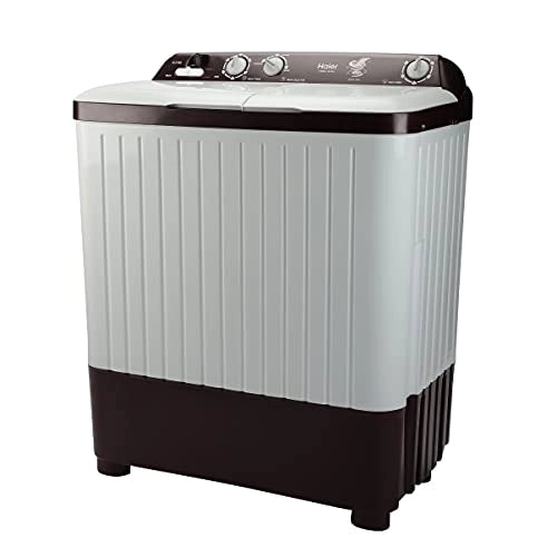 Haier 6.5 Kg Semi-Automatic Top Loading Washing Machine with 1300 RPM, Rust Free Cabinet (HTW65-187BO, Burgundy)