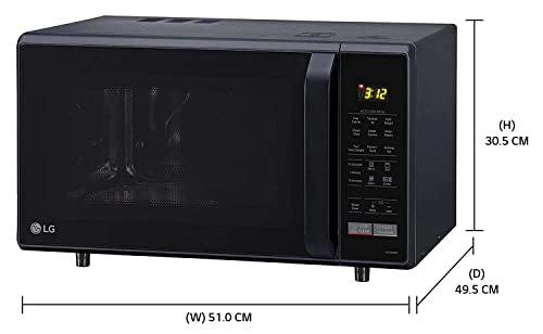 LG 21 L Convection Microwave Oven (MC2146BV, Black)