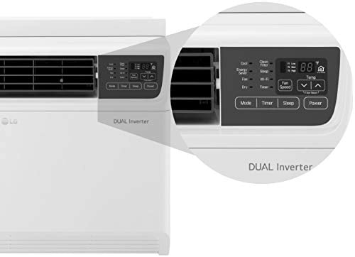 LG 1.5 Ton 5 Star Wi-Fi Inverter Window AC (Copper, 2020 Model, JW-Q18WUZA, White)