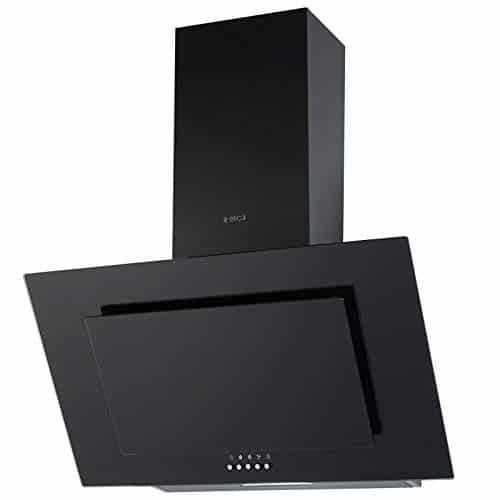 Elica 60 cm 900 m3/hr Chimney (CRYSTAL 60 PB BLACK, 2 Cassette Filters, Black)