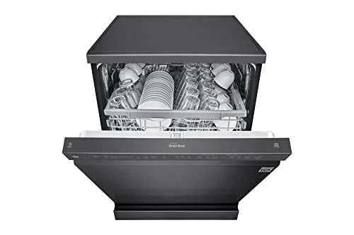 LG 14 Place Settings Wi - Fi Dishwasher (DFB424FM, Matt Black, Adjustable racks)
