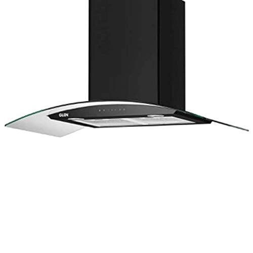 Glen 90cm 1200 m3/hr Auto Clean Chimney (Melissa A Clean 90, 2 Baffle Filters, Touch Control, Black)