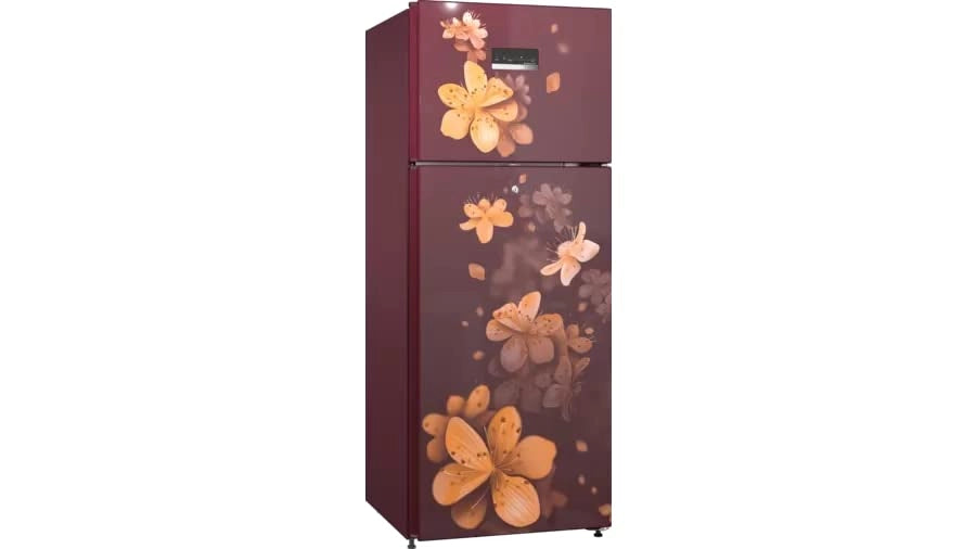 Bosch 263 Liters 3 star Double Door Refrigerator (CTN27W13NI, Red)