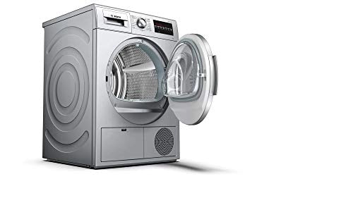 Bosch 7 kg Fully Automatic Condenser Tumble Dryer WTG86409IN, Silver, Inbuilt Heater)