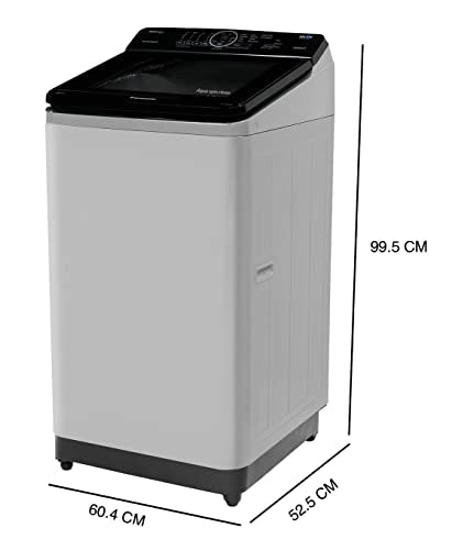 Panasonic 8 Kg Wifi Fully-Automatic Top Loading Smart Washing Machine (NA-F80A10CRB, Grey, Compatible with Alexa)