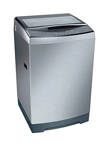 Bosch 10kg Fully Automatic Top Loading Washing Machine (WOA106X2IN 680 RPM, Silver Inox)