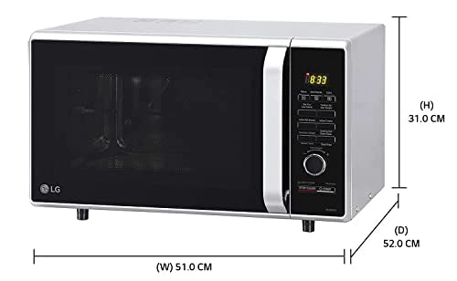 LG 28 L Convection Microwave Oven (MC2886SFU, Silver, Diet Fry, With Starter Kit)