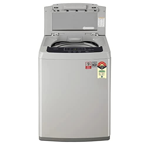 LG 7.5 Kg 5 Star Smart Inverter Fully-Automatic Top Load Washing Machine (T75SKSF1Z, Silver, TurboDrum | Smart Motion)