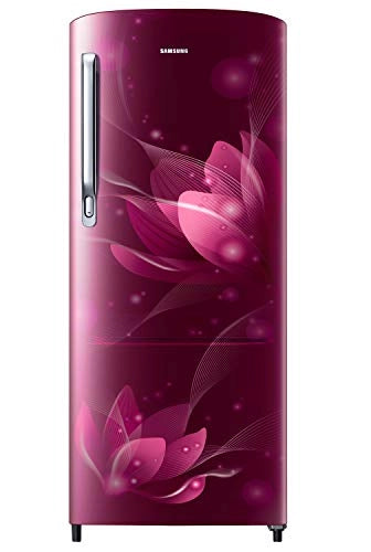 Samsung 192 L 2 Star Direct Cool Single Door Refrigerator (RR20A271BR8/NL, SAFFRON RED)