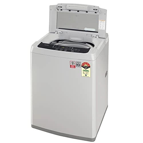 LG 7.5 Kg 5 Star Smart Inverter Fully-Automatic Top Load Washing Machine (T75SKSF1Z, Silver, TurboDrum | Smart Motion)