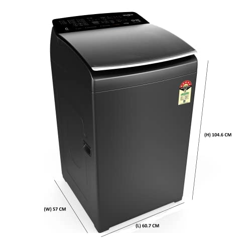 Whirlpool 9.5Kg 5 Star Inverter Fully Automatic Top Loading Washing Machine (360 BW PRO INV H 9.5 GRAPHITE, With Heater)