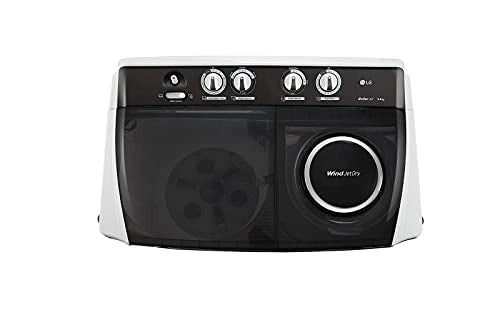LG 9Kg 5 ஸ்டார் டாப் லோட் வாஷிங் மெஷின் ஸ்பின் 6.5Kg, துருப்பிடிக்காத பாடி, ரோலர் ஜெட் பல்சேட்டர், விண்ட் ஜெட் ட்ரை, கிரே, P9041SGAZ