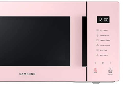 SAMSUNG 23 L பேக்கர் சீரிஸ் மைக்ரோவேவ் ஓவன் (MS23T5012UP/TL, பிங்க், ஸ்டீமர் பவுலுடன்)