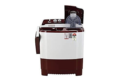 LG P7010RRAZ 7 KG செமி ஆட்டோமேட்டிக் வாஷிங் மெஷின், வெள்ளை