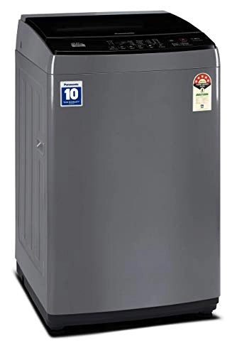 Panasonic 8 Kg 5 Star Fully-Automatic Top Load Washing Machine (NA-F80LF1HRB, Grey, Durable Metal Body, 8 Wash Program)