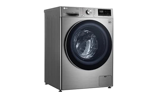 LG 9 கிலோ / 5 கிலோ இன்வெர்ட்டர் வைஃபை ஃப்ரண்ட் லோட் வாஷர் ட்ரையர் (FHD0905SWS, சில்வர் VCM, AI டைரக்ட் டிரைவ், நீராவியுடன் கூடிய வாஷர் ட்ரையர்)