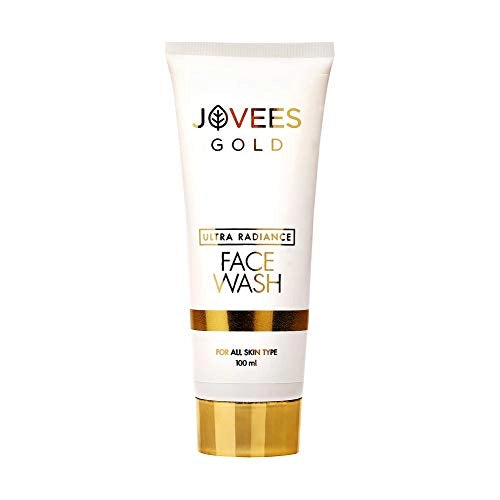 Jovees Herbal Ultra Radiance 24K Gold Face Wash For Radiant and Glowing Skin All Skin Types  Paraben &amp Alcohol Free, 100 ML (Pack of 1)